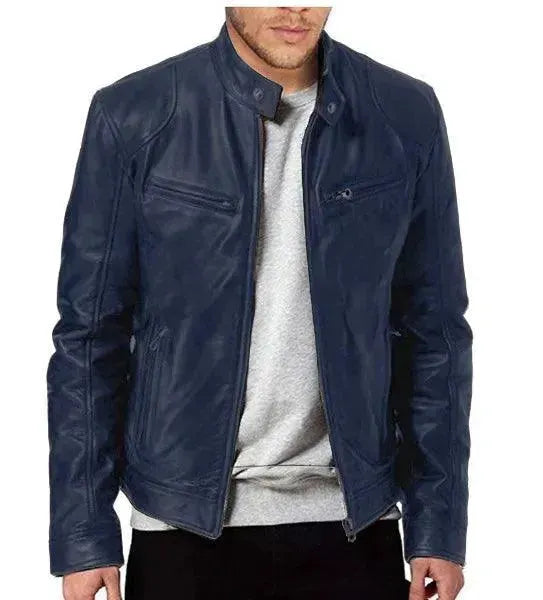 Drune | Elegante Slim Fit Herren Lederjacke