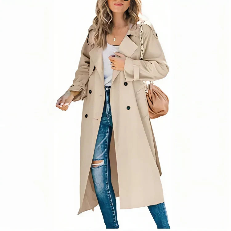 Drune | Eleganter Damen Trenchcoat mit Gürtel