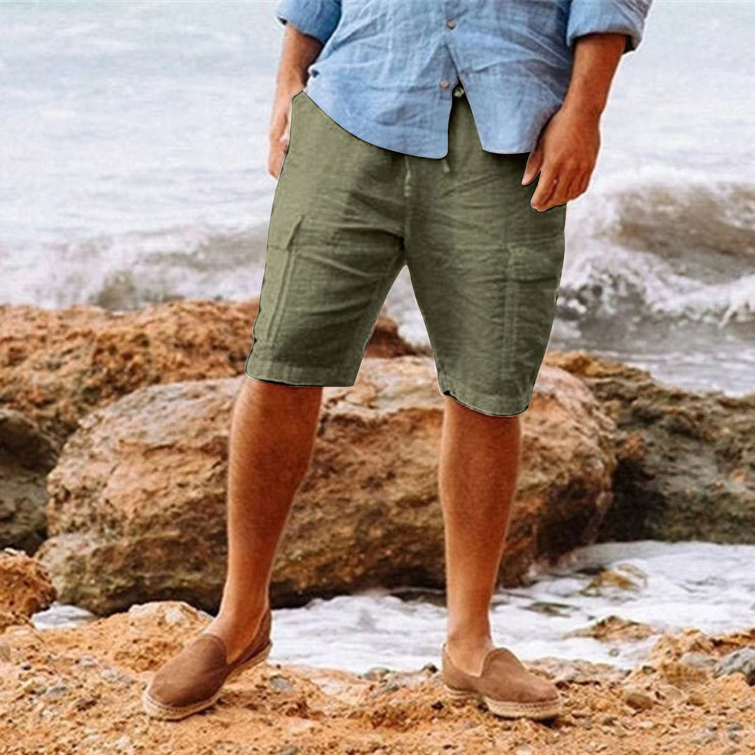 Drune | Elegante Leinen Shorts Für Männer