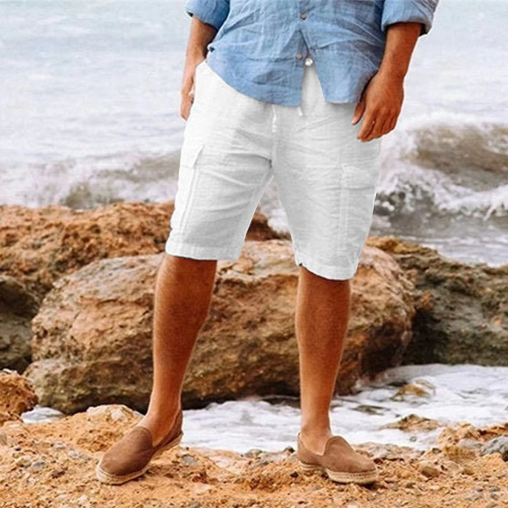 Drune | Elegante Leinen Shorts Für Männer