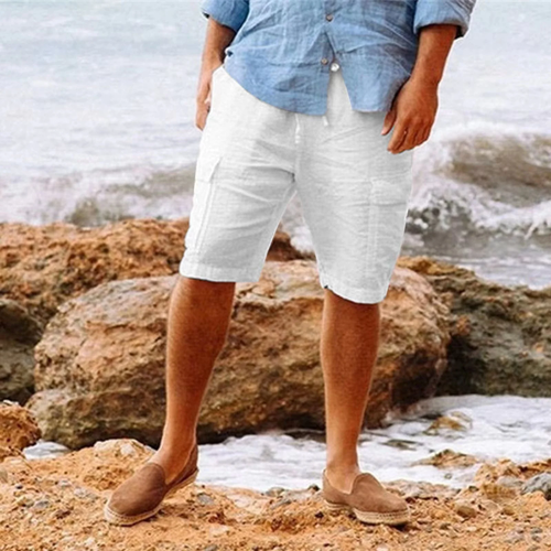 Drune | Elegante Leinen Shorts Für Männer