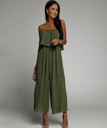 Drune | Eleganter Plissierter Jumpsuit Aus Einem Stück