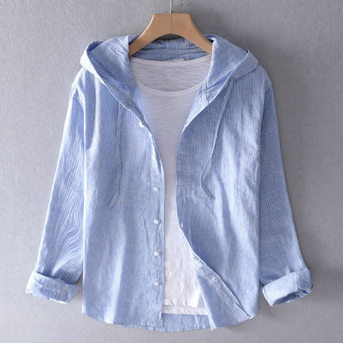 Drune | Leinenbluse Mit Kapuze