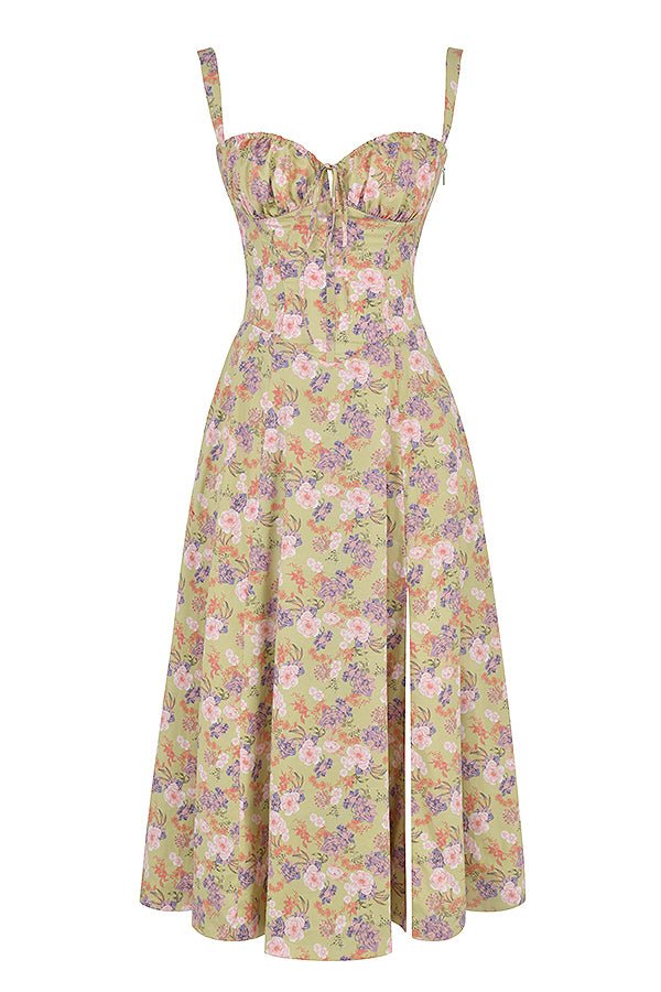 Drune | Sommerliches Midi Kleid Mit Trägern & Schlitz Luftig, Elegant & Perfekt Für Warme Tage