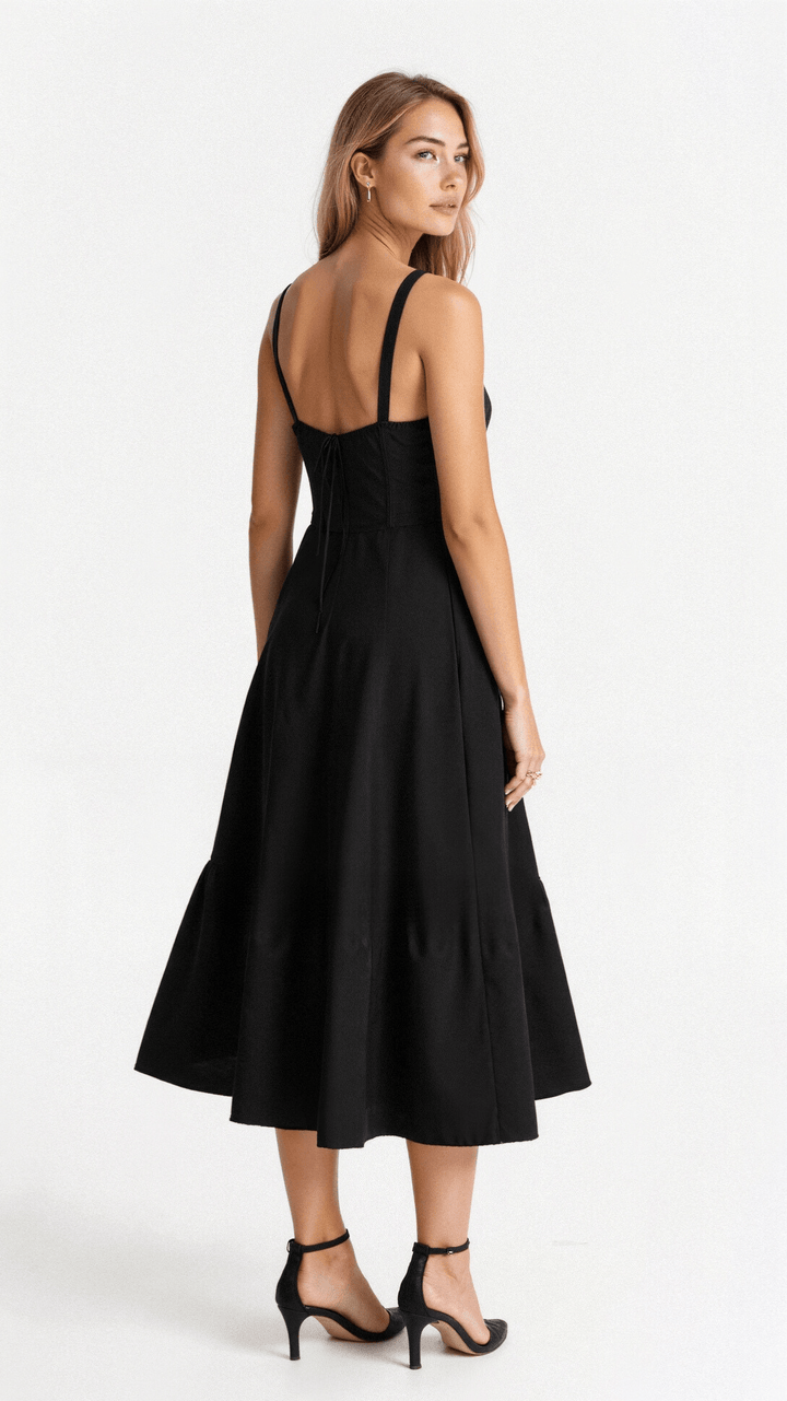 Drune | Sommerliches Midi Kleid Mit Trägern & Schlitz Luftig, Elegant & Perfekt Für Warme Tage