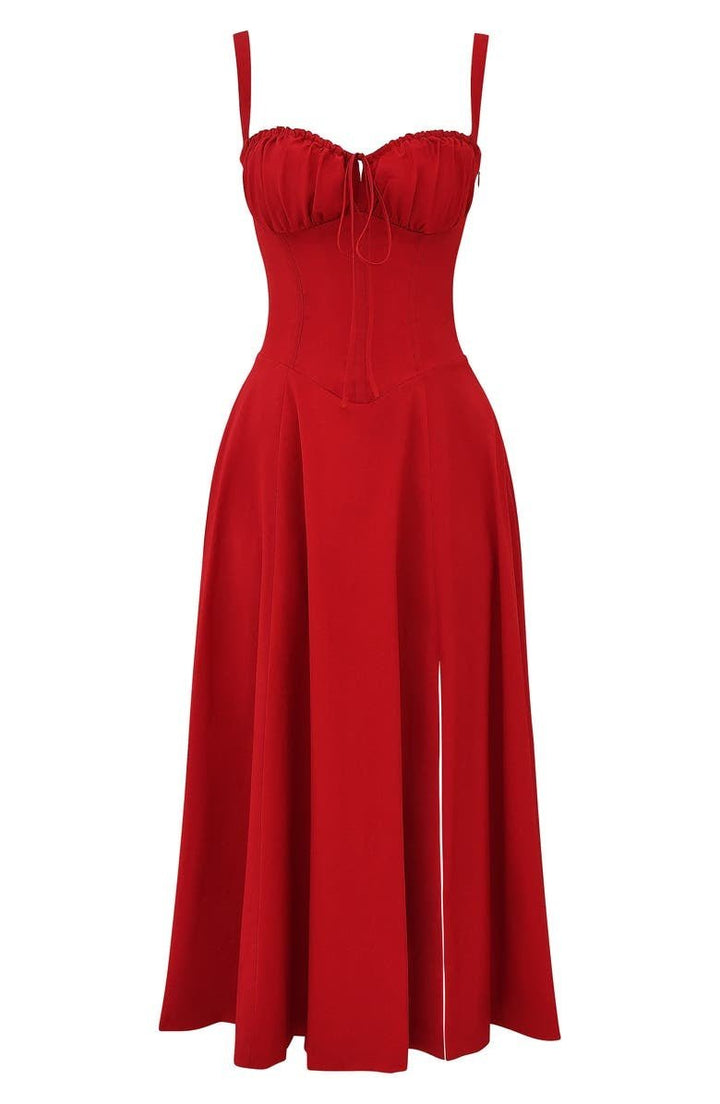 Drune | Sommerliches Midi Kleid Mit Trägern & Schlitz Luftig, Elegant & Perfekt Für Warme Tage