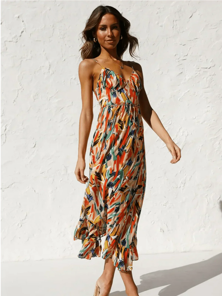 Serena™ - Buntes Midi-Kleid