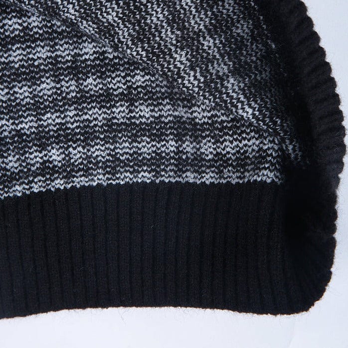 Drune | Eleganter Pullover mit schwarz-weißem Karomuster