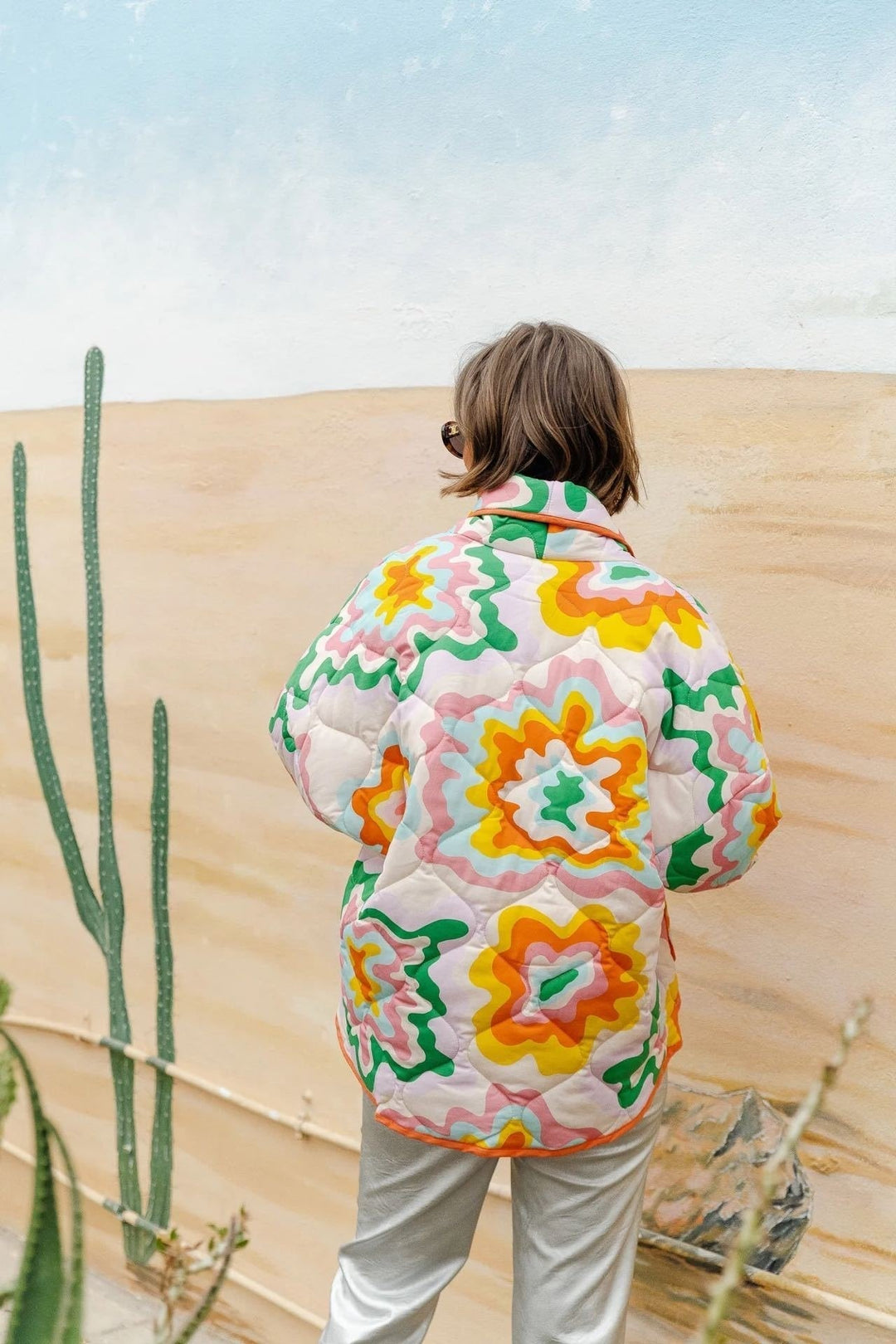 Drune | Bedruckte Steppjacke
