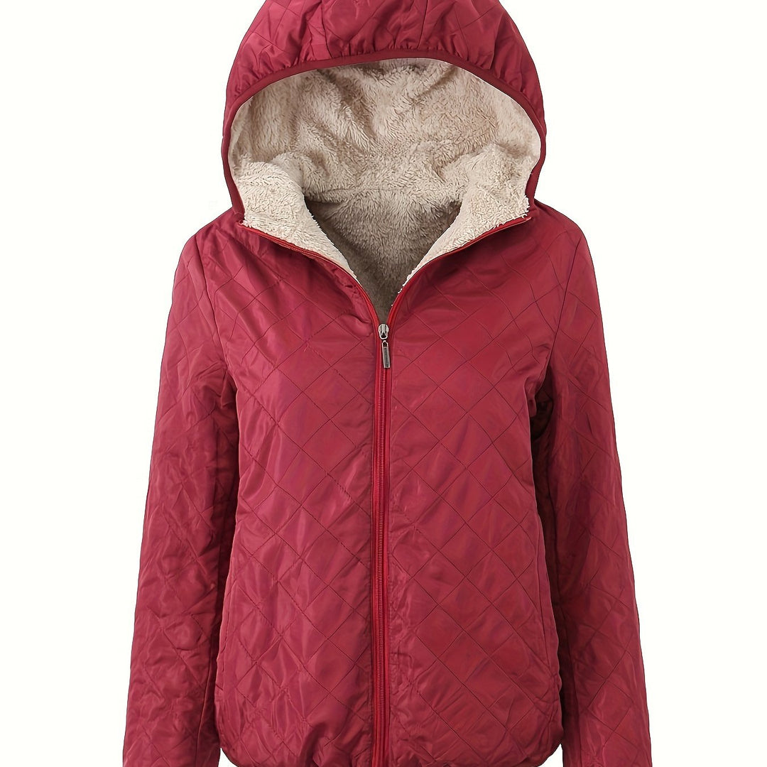 Drune | Gepolsterte Jacke mit Reißverschluss und Kapuze