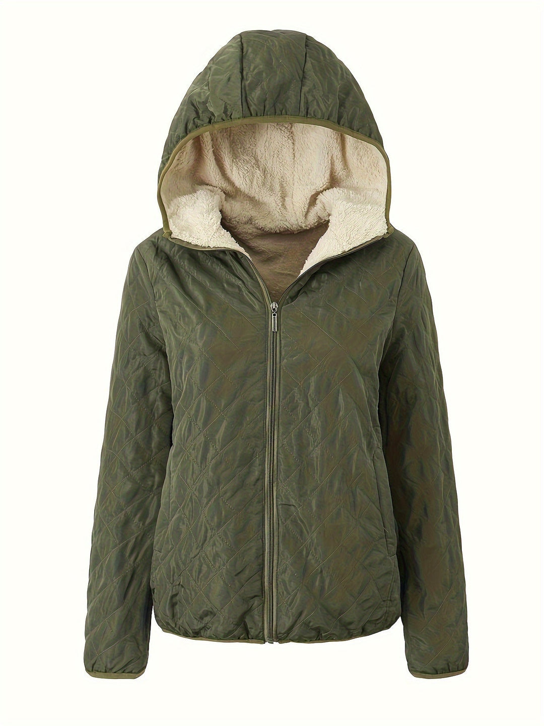 Drune | Gepolsterte Jacke mit Reißverschluss und Kapuze