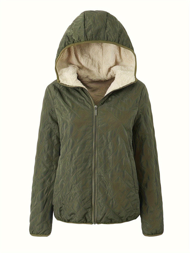 Drune | Gepolsterte Jacke mit Reißverschluss und Kapuze