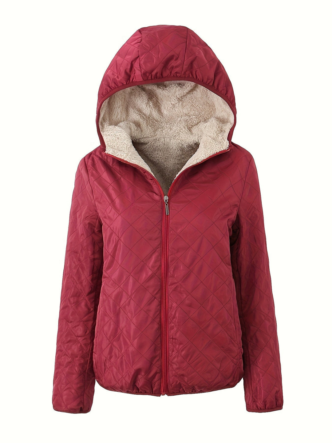 Drune | Gepolsterte Jacke mit Reißverschluss und Kapuze