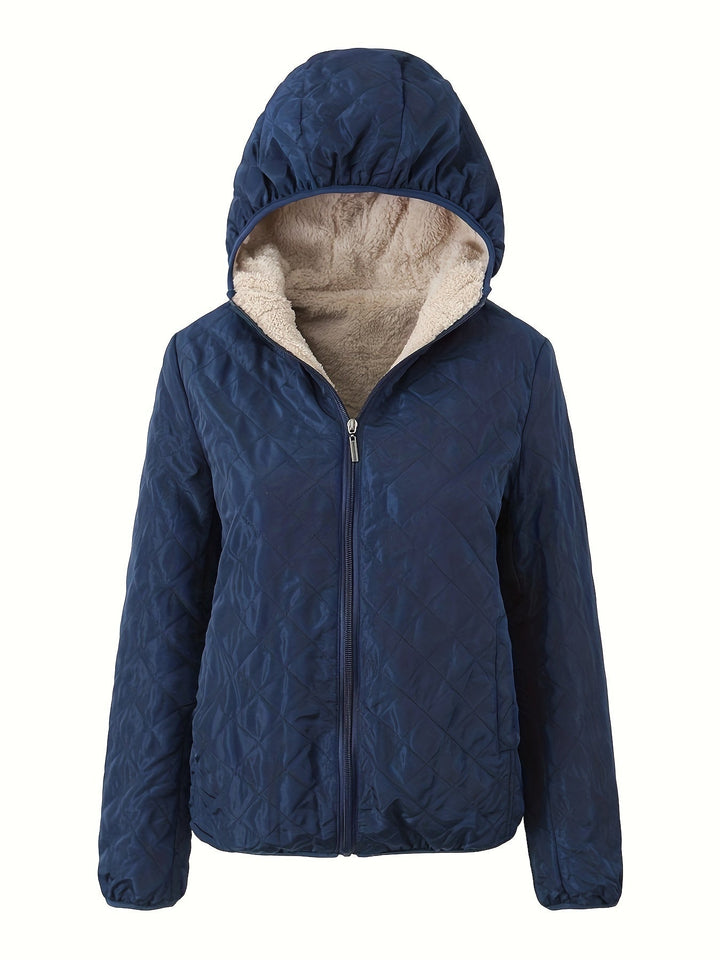 Drune | Gepolsterte Jacke mit Reißverschluss und Kapuze