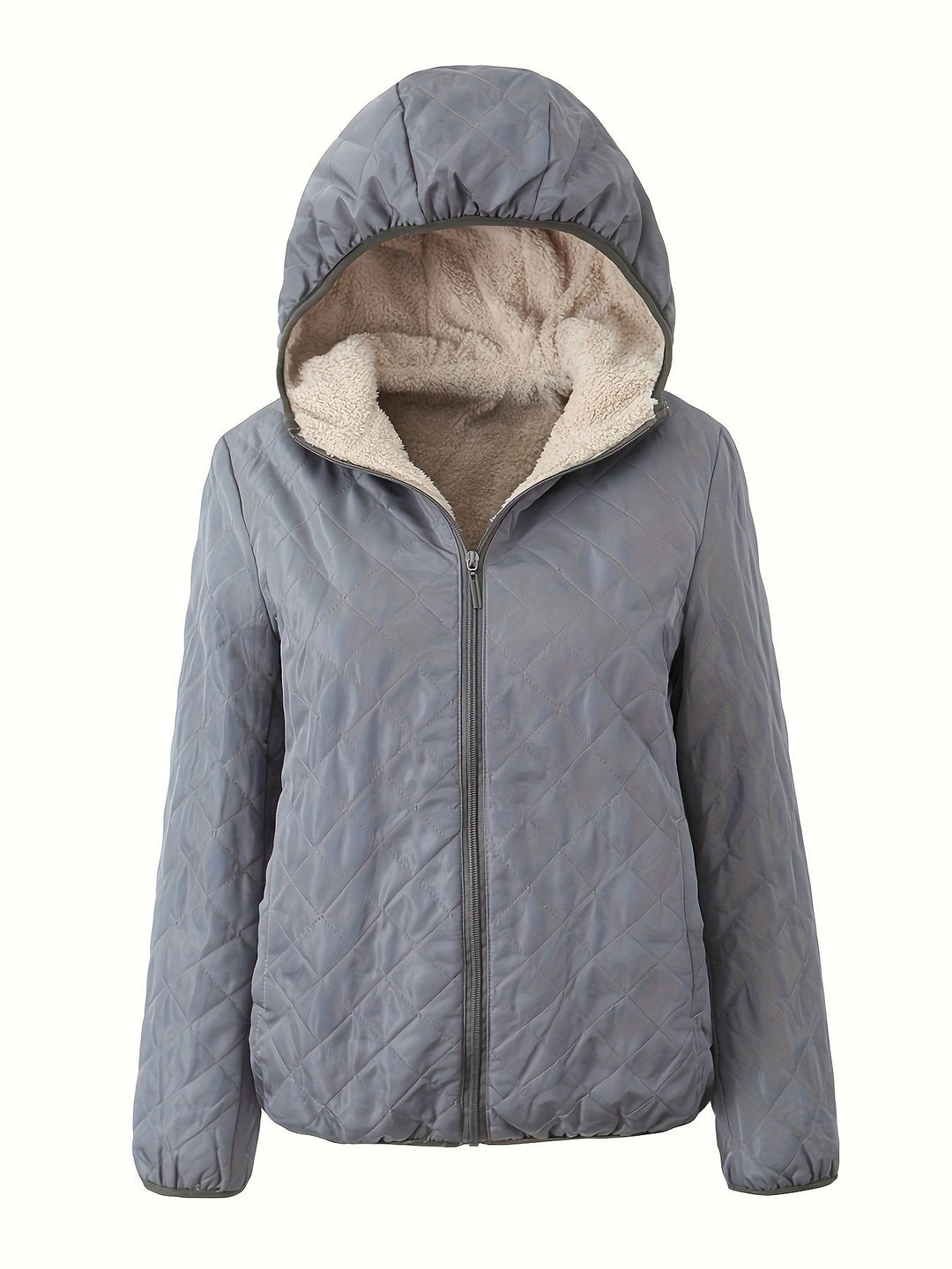 Drune | Gepolsterte Jacke mit Reißverschluss und Kapuze