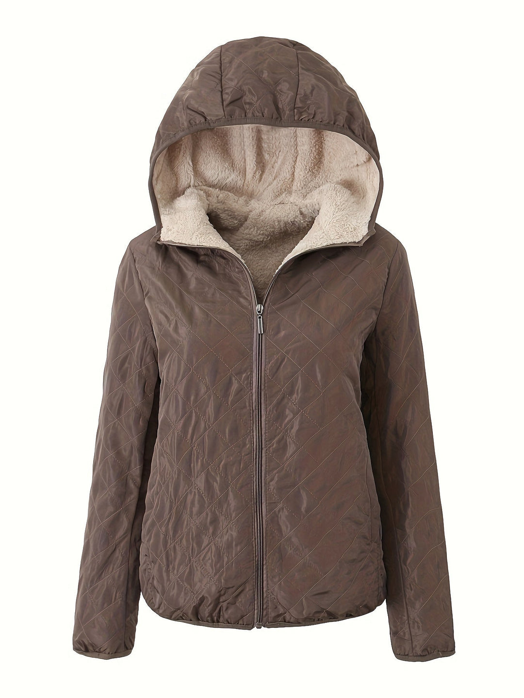 Drune | Gepolsterte Jacke mit Reißverschluss und Kapuze