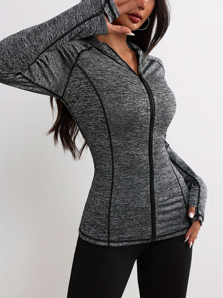 Drune | Sportjacke mit Kapuze und Streifendetail