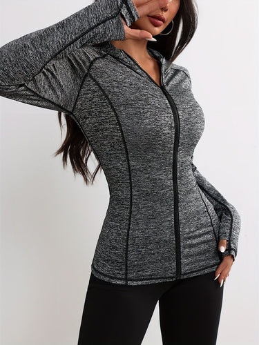 Drune | Sportjacke mit Kapuze und Streifendetail