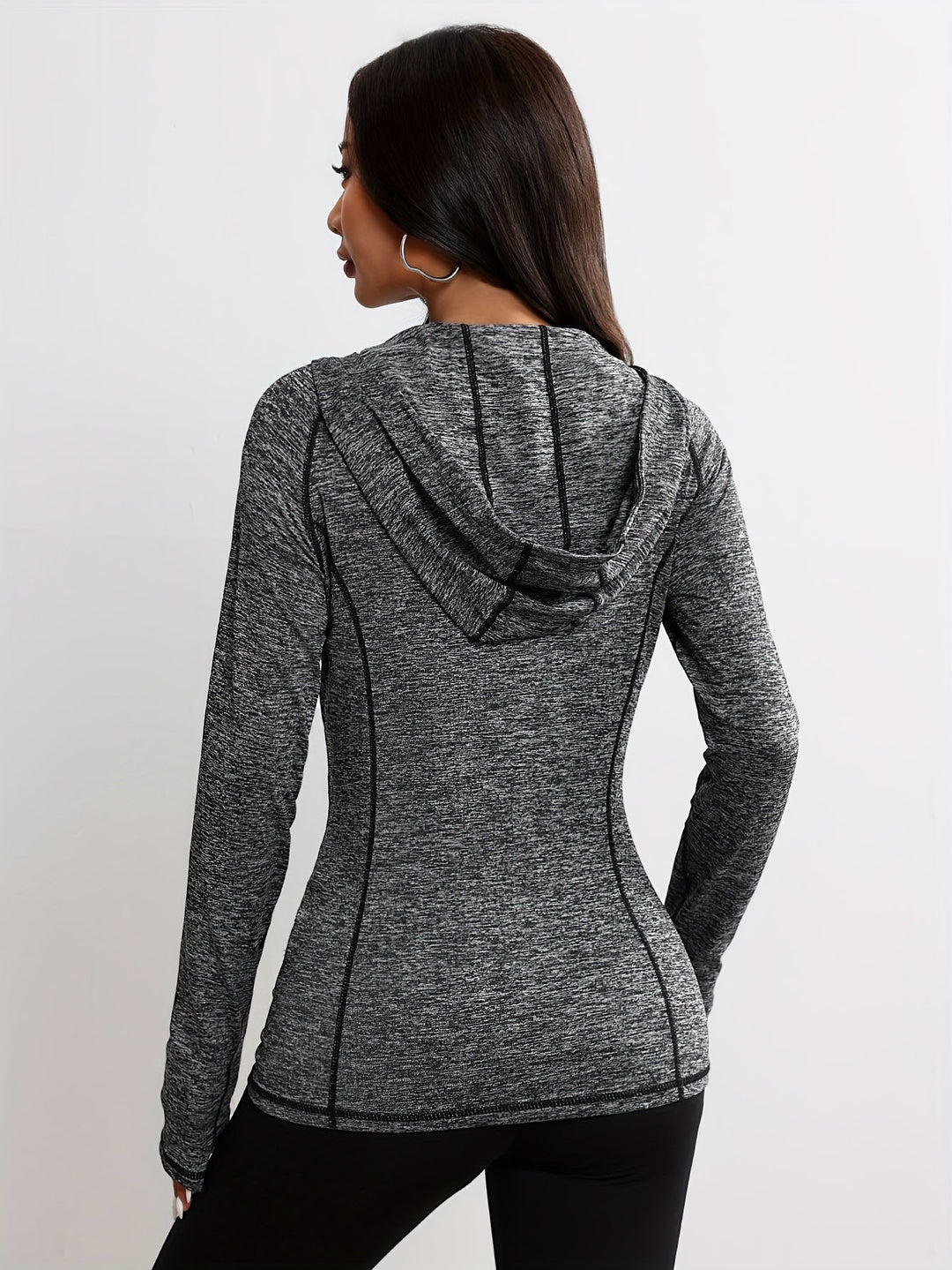 Drune | Sportjacke mit Kapuze und Streifendetail