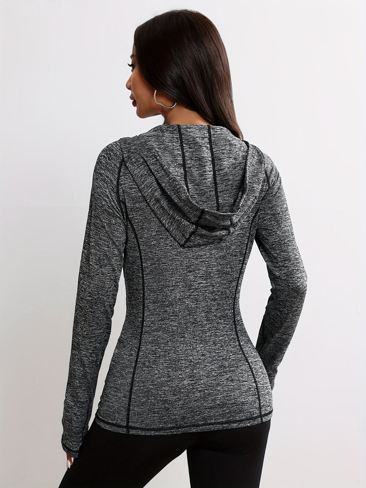 Drune | Sportjacke mit Kapuze und Streifendetail