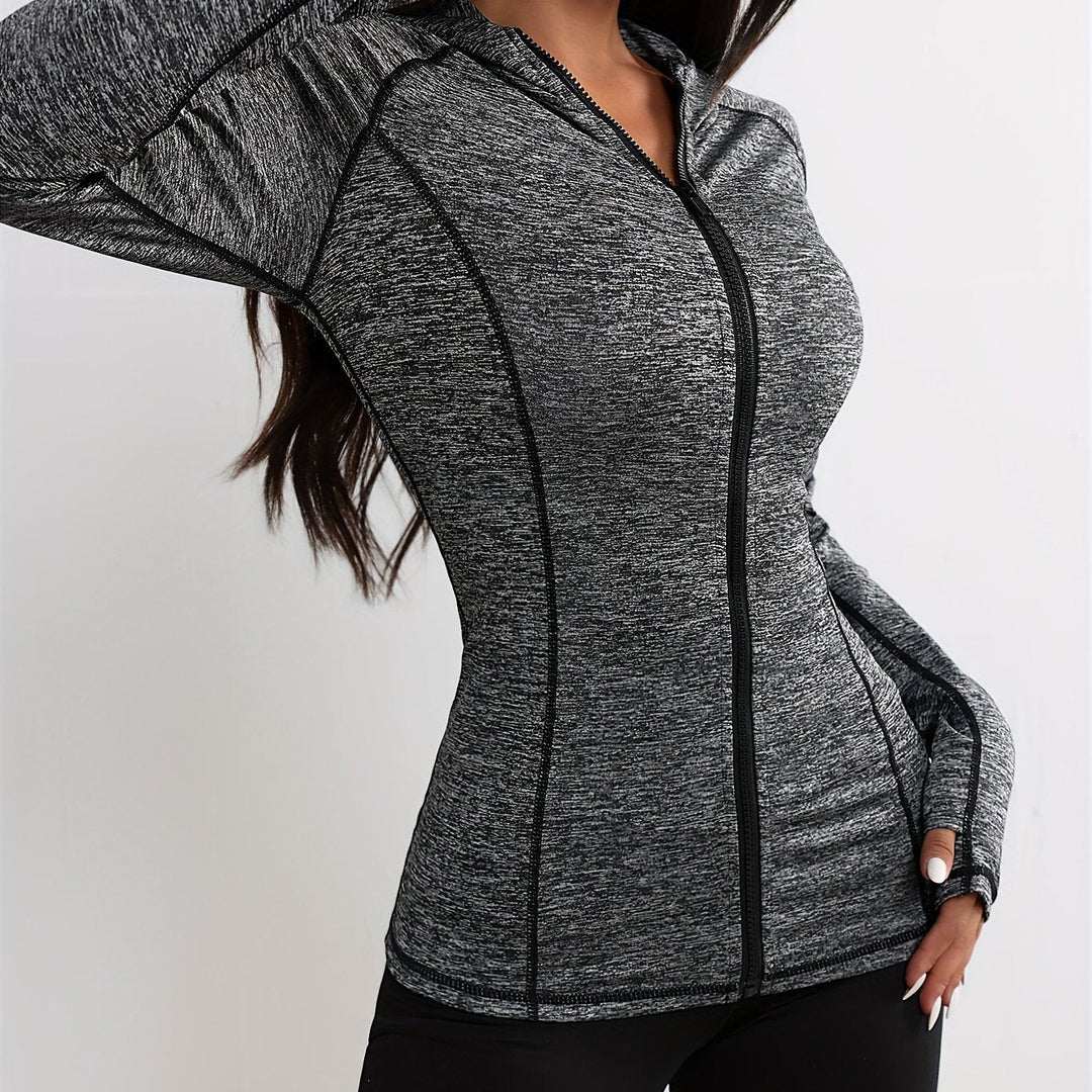 Drune | Sportjacke mit Kapuze und Streifendetail