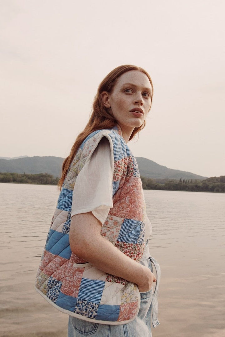 Drune | Bedruckte Umwandelbare Steppjacke