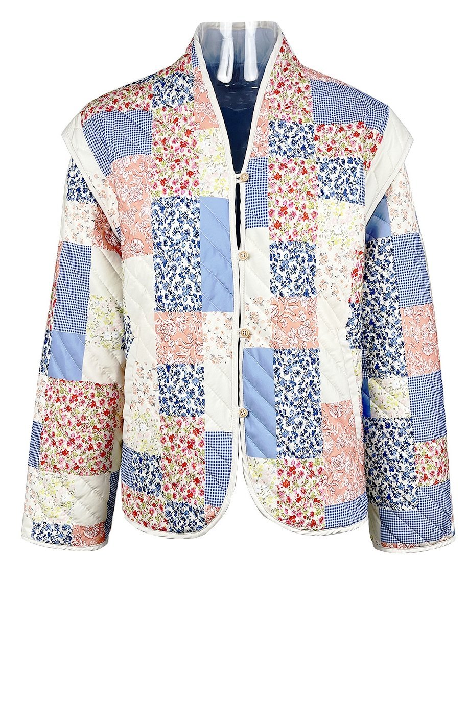 Drune | Bedruckte Umwandelbare Steppjacke