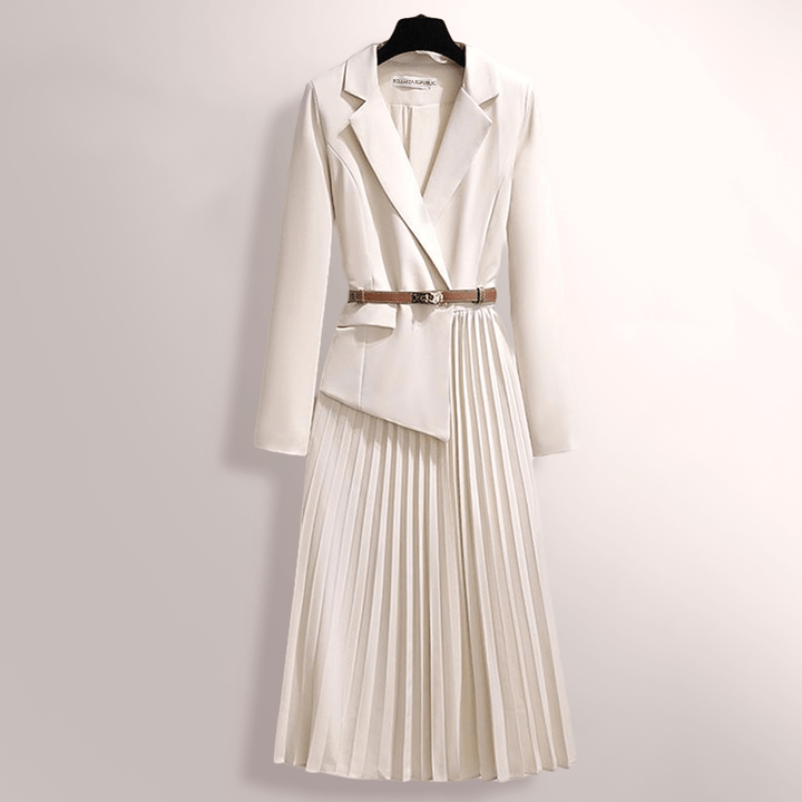 Drune | Klassische Faltenrock Damen Kleid Zeitlose Eleganz