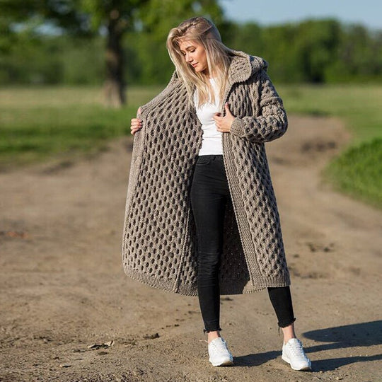 Drune | Gestrickte Warme Weiche Strickjacke