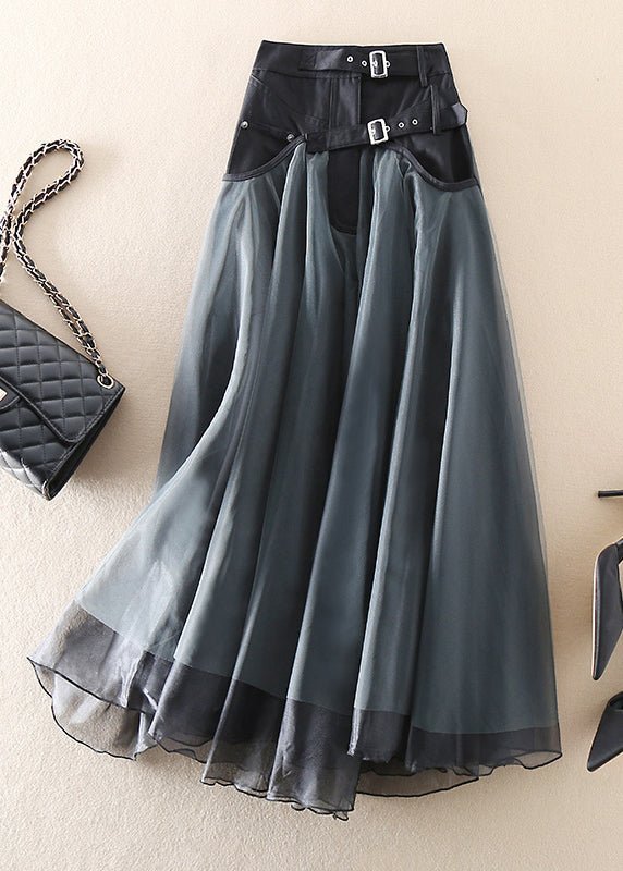 Drune | Französischer Patchwork-Tüllrock – Eleganter Midi-Rock für Damen
