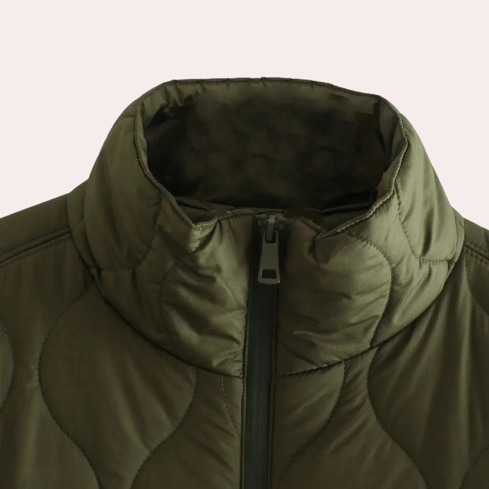 Drune | Leichte wattierte Herbstjacke mit kurzen Ärmeln für Damen