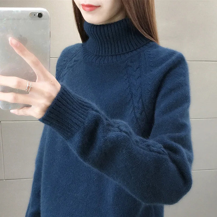 Drune | Klassischer Rollkragenpullover Wollmischung Warm und Stilvoll