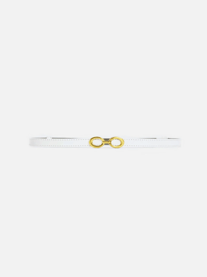 Drune | Elegante Damen Gürtel Schmaler Leder Gürtel Mit Ringverschluss
