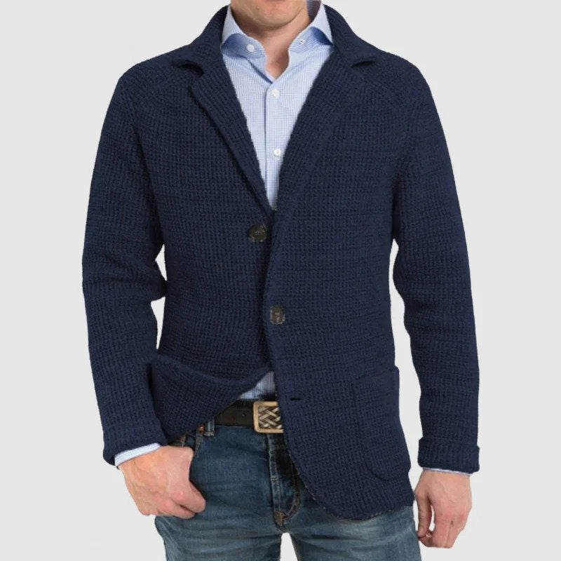 Drune | Elegante Herrenjacke mit langen Ärmeln und Pattentaschen