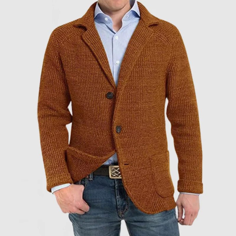 Drune | Elegante Herrenjacke mit langen Ärmeln und Pattentaschen