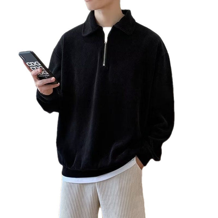 Drune | Herrenpullover mit Revers
