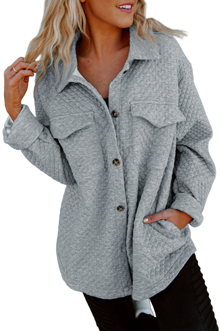 Drune | Leichtgewicht Gesteppte Hemdjacke Polyester Komfort und Stil