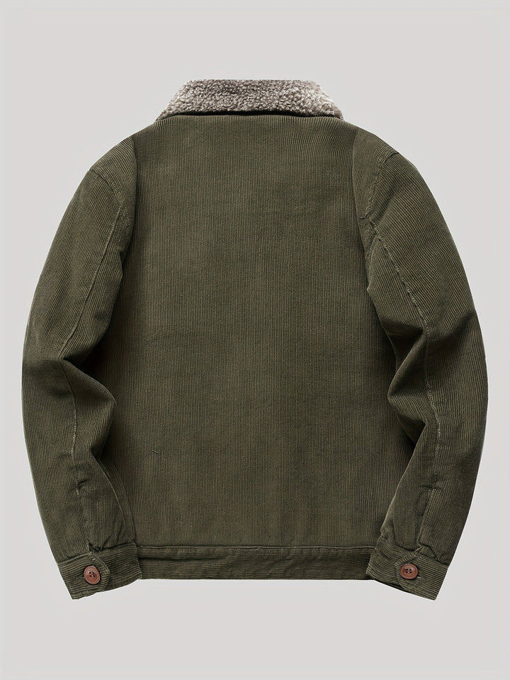 Drune | Fleece-Knopf Outdoorjacke Leicht Mit Brusttasche Für Herren - Perfekt für Outdoor-Aktivitäten