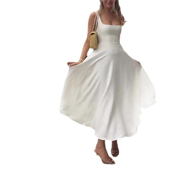 Drune | Trägerkleid Mit Eckigem Ausschnitt