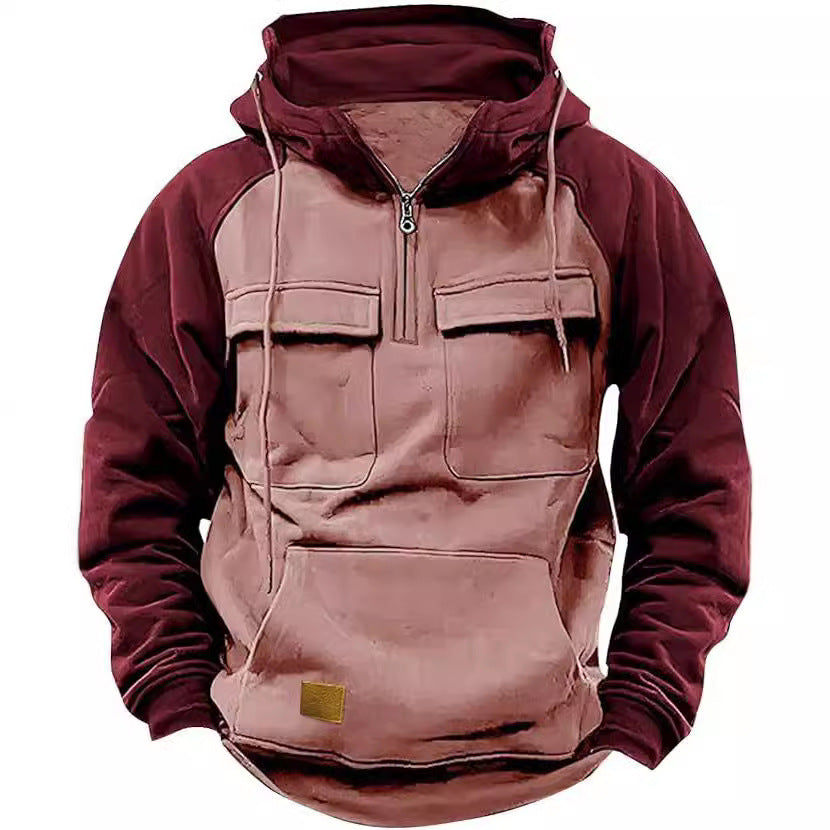 Drune | Dicke Herren-Hoodie mit vielen Stauraumtaschen