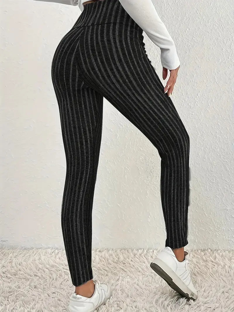 Drune | Gestrickte Leggings mit Fleecefutter