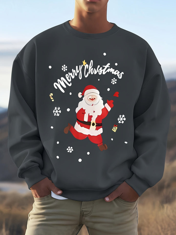 Drune | Sweatshirt mit Weihnachtsmotiv Baumwolle Frohe Weihnachten Design