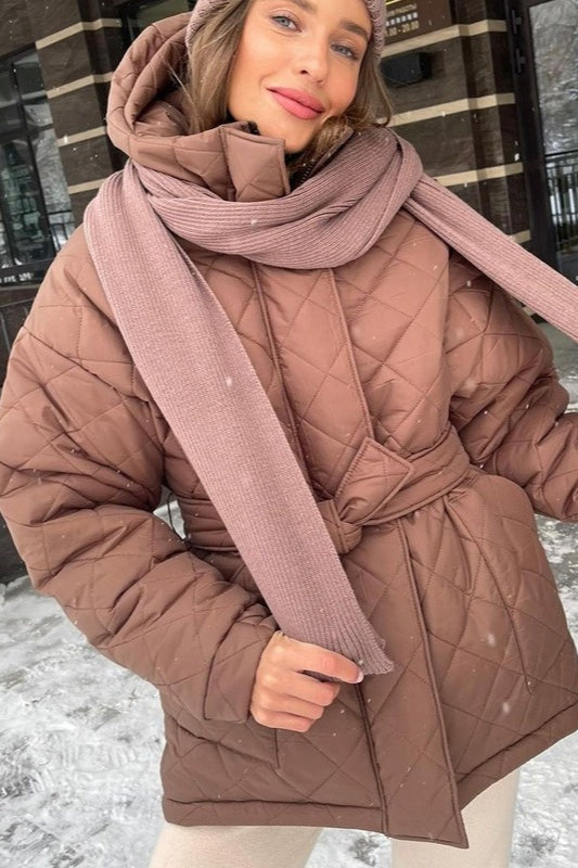 Drune | Größe Diamantgequilte Pufferjacke
