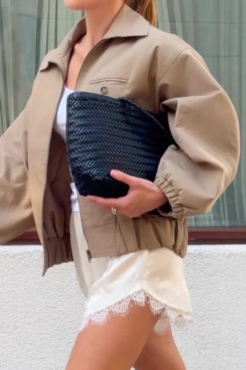 Drune | Up Cropped Khaki Jacke