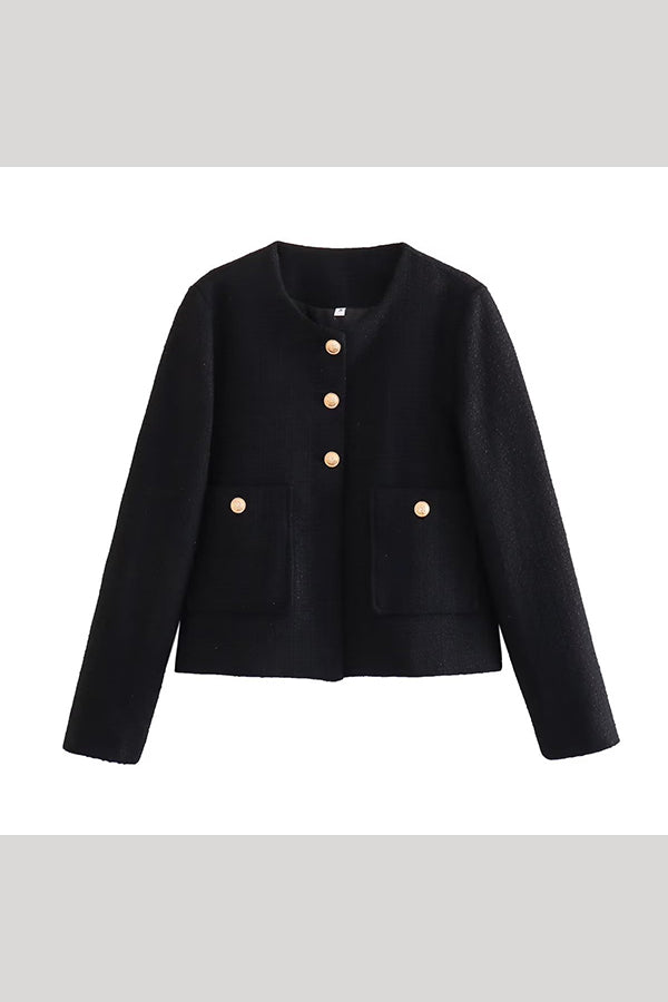Drune | Farbe Texturiertes Lässiges Stil Top Jacke