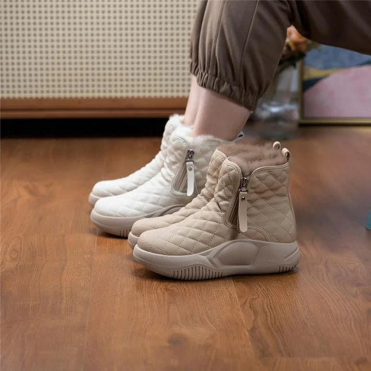 Drune | Frauen Warm Dicksohlige Schneestiefel