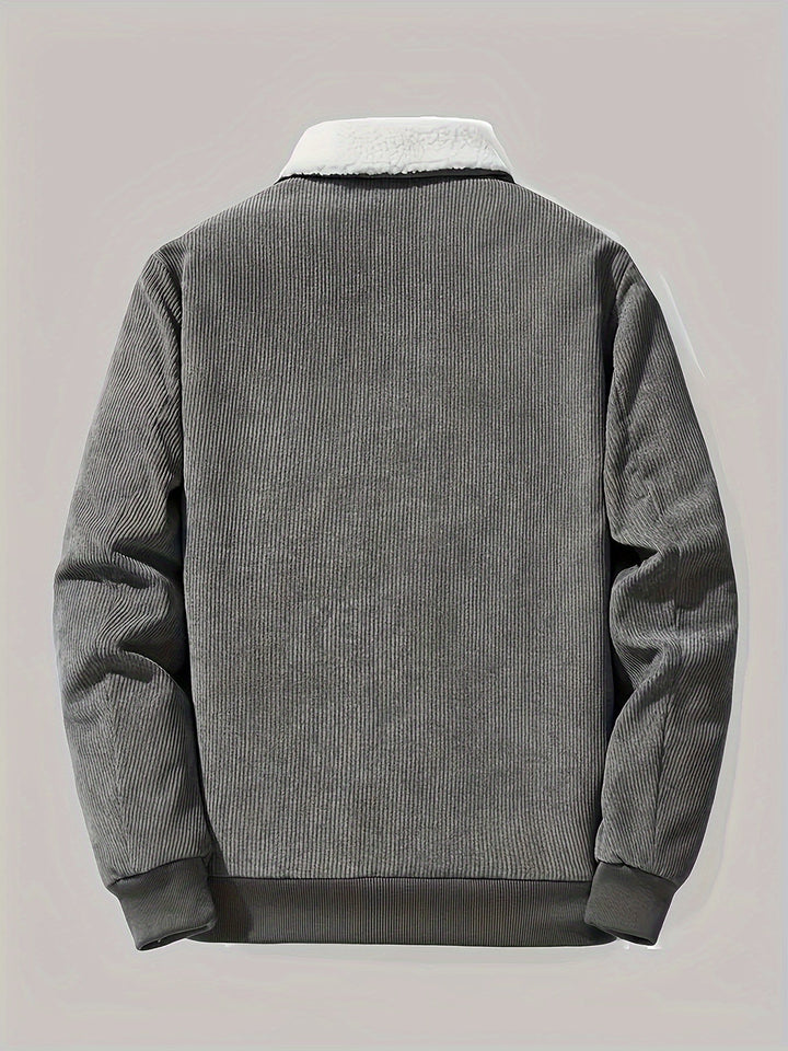 Drune |  Mit Etikett Patch Fleece Gefütterte Winterjacke Für Herren - Ideal für Winter