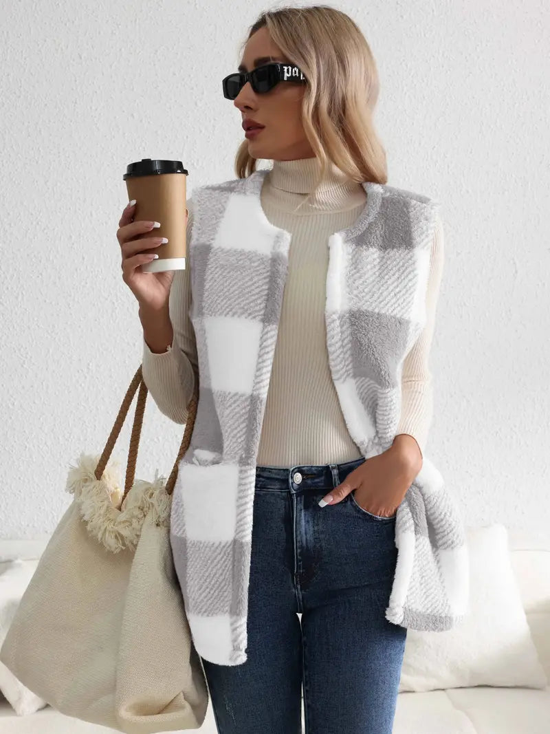 Drune | Sherpa Check Weste