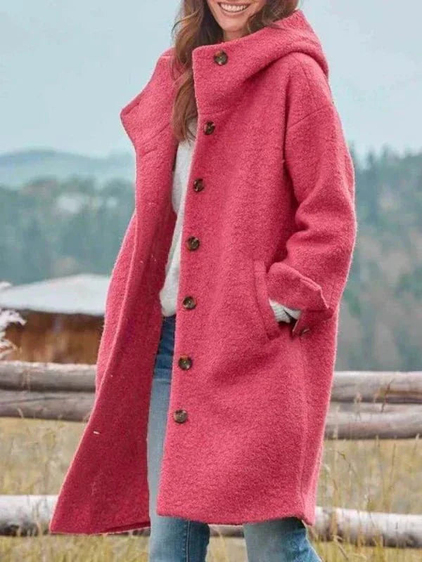 Drune | Knopf-Up Teddy Mantel - Weicher Fleece - Warm & Stylish - Lässige outerwear