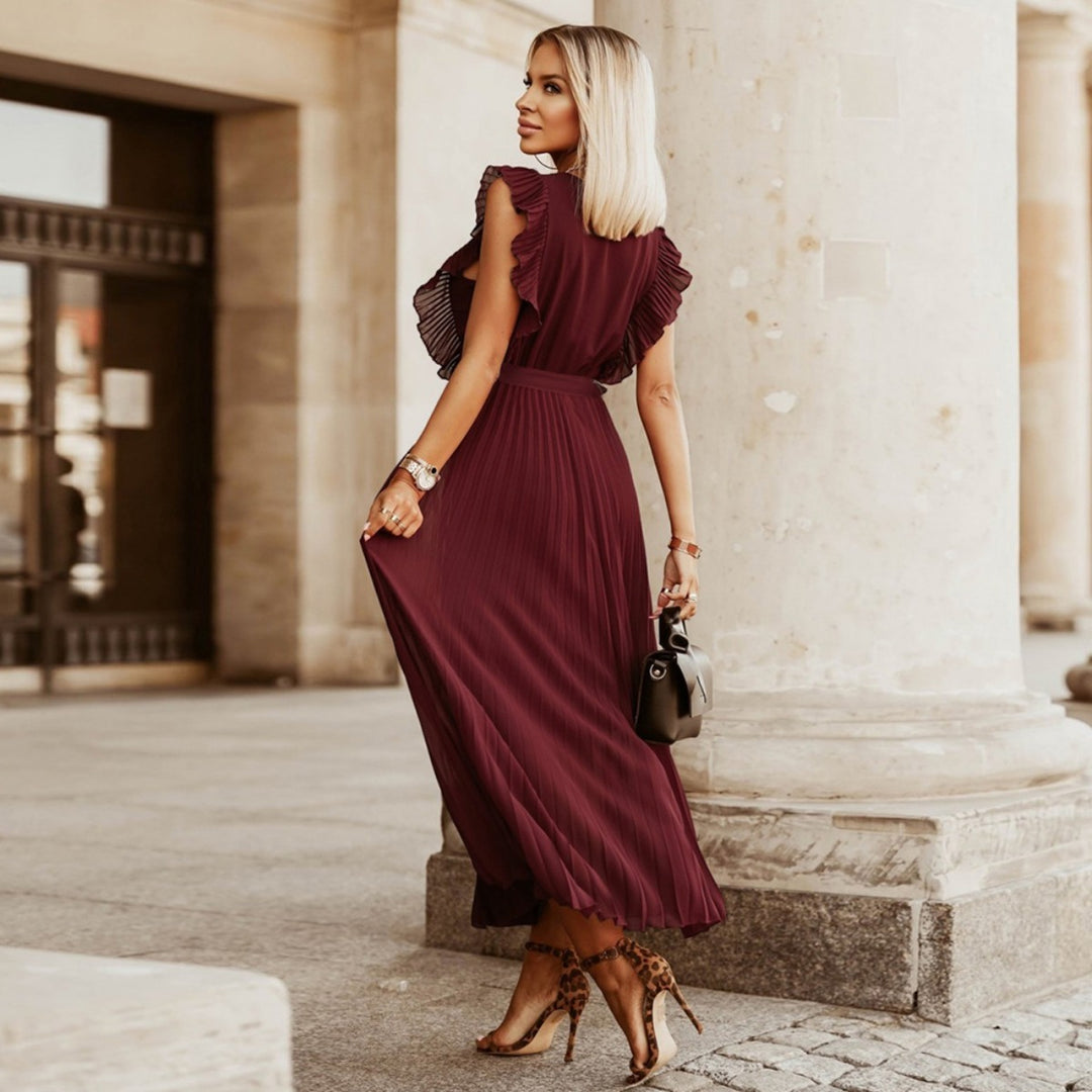 Drune | Plissee-Kleid aus Chiffon